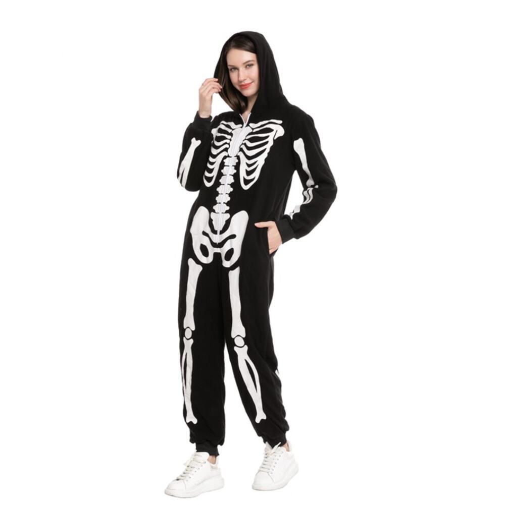 Spooktacular Adult Skeleton Jumpsuit Costume Size XL